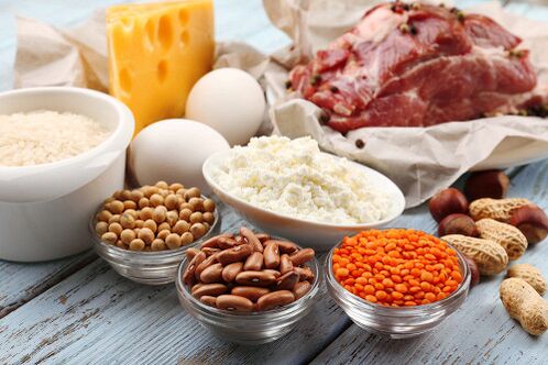 Fontes de proteínas em uma dieta proteica